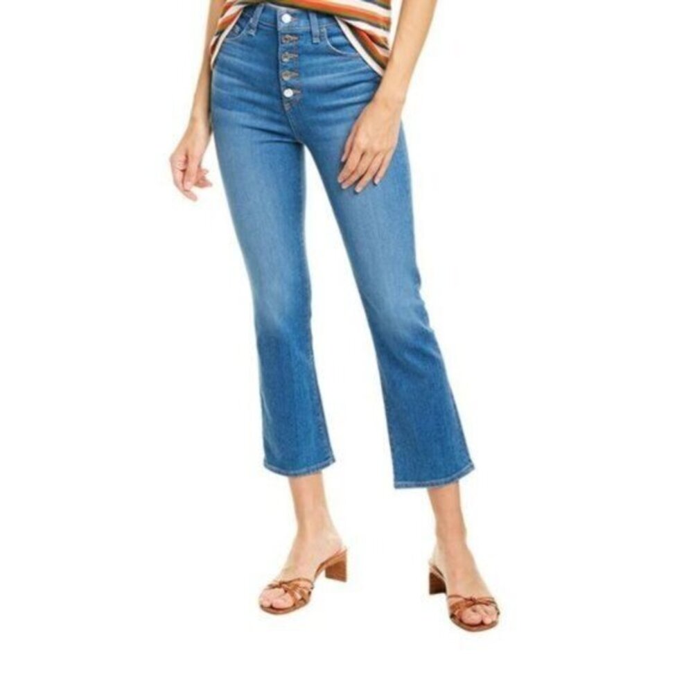 VERONICA BEARD Carly High Rise Crop Flare Jeans SZ 26 NWT $225